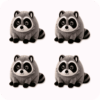 Jimothy Raccoon Plush 4PCS